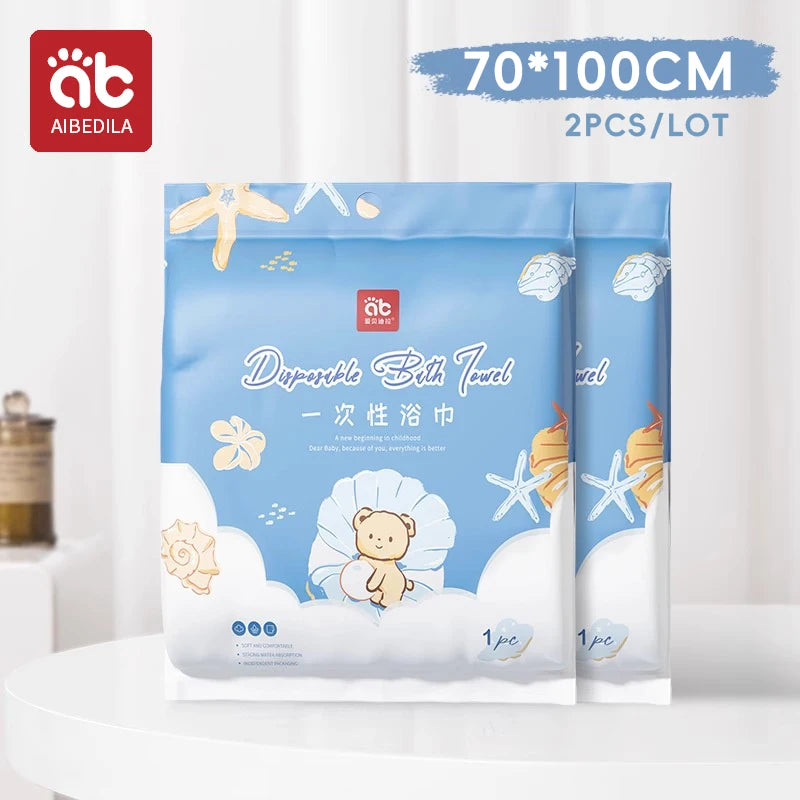 AIBEDILA Disposable Bath Towel Baby Bath Towel Skin-friendly Thick Bath Towel Face Travel Portable Face Towel Highly Absorbent