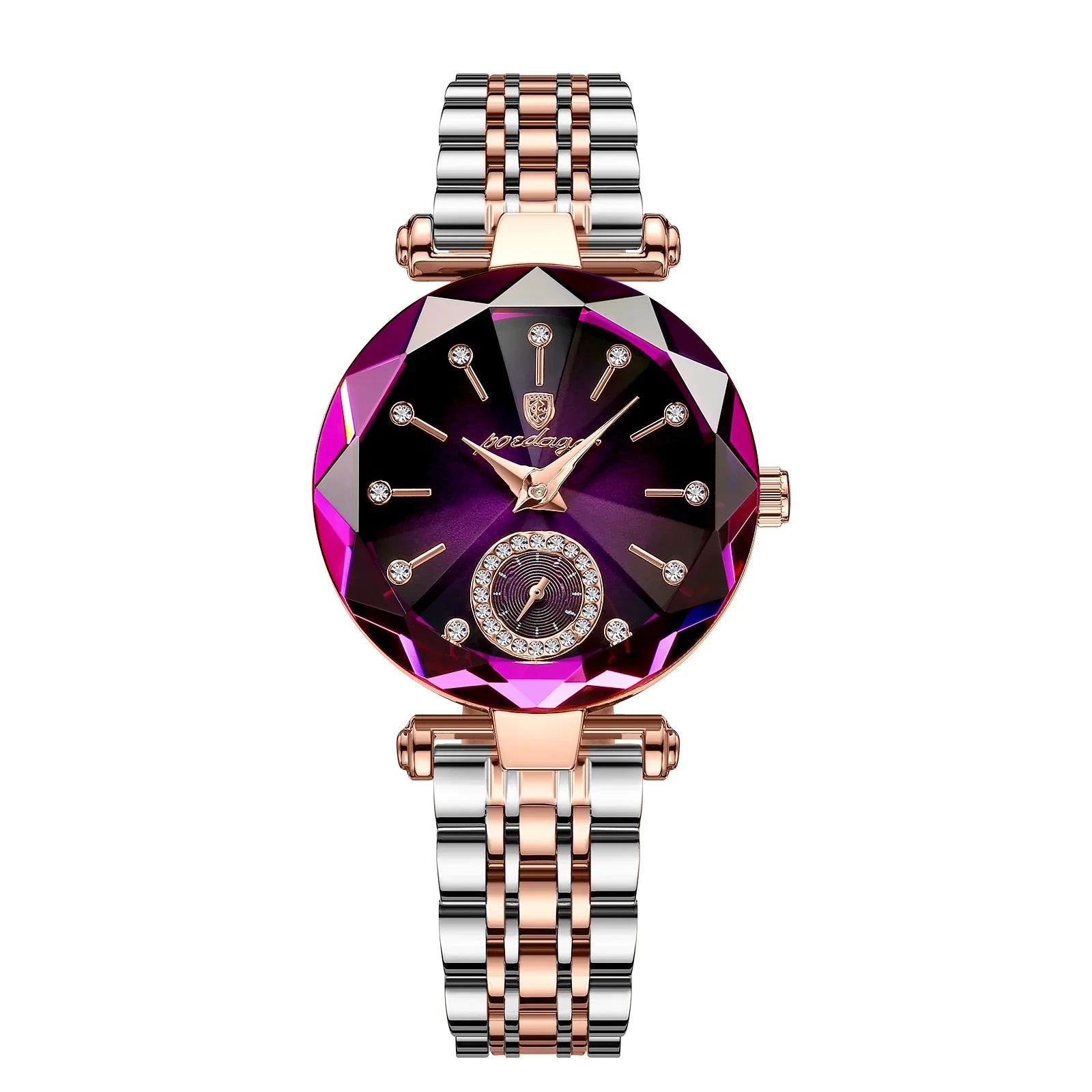 POEDAGAR Luxury Woman Wristwatch Elegant Waterproof Stainless Steel Watch for Ladies Dress Diamond Quartz Women's Watches Reloj
