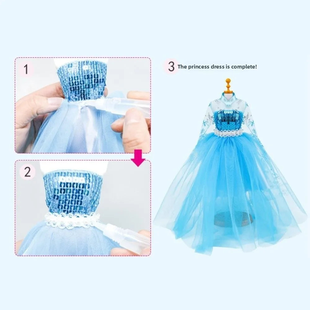 Intellectually Beneficial Clothing Design Handmade Material Bag Early Education Handcrafts Princess's Dress Material Set Cartoon