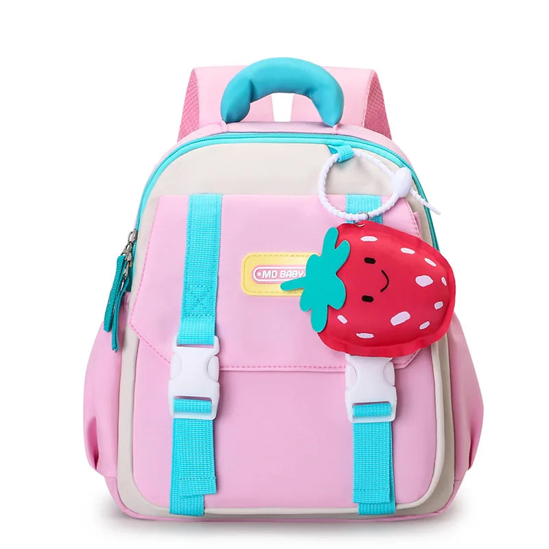 2025 New Nylon Children's Wear resistant Ultra Light Backpack Fruit 3D 3-6 Year Old Kindergarten Baby Cute Backpack