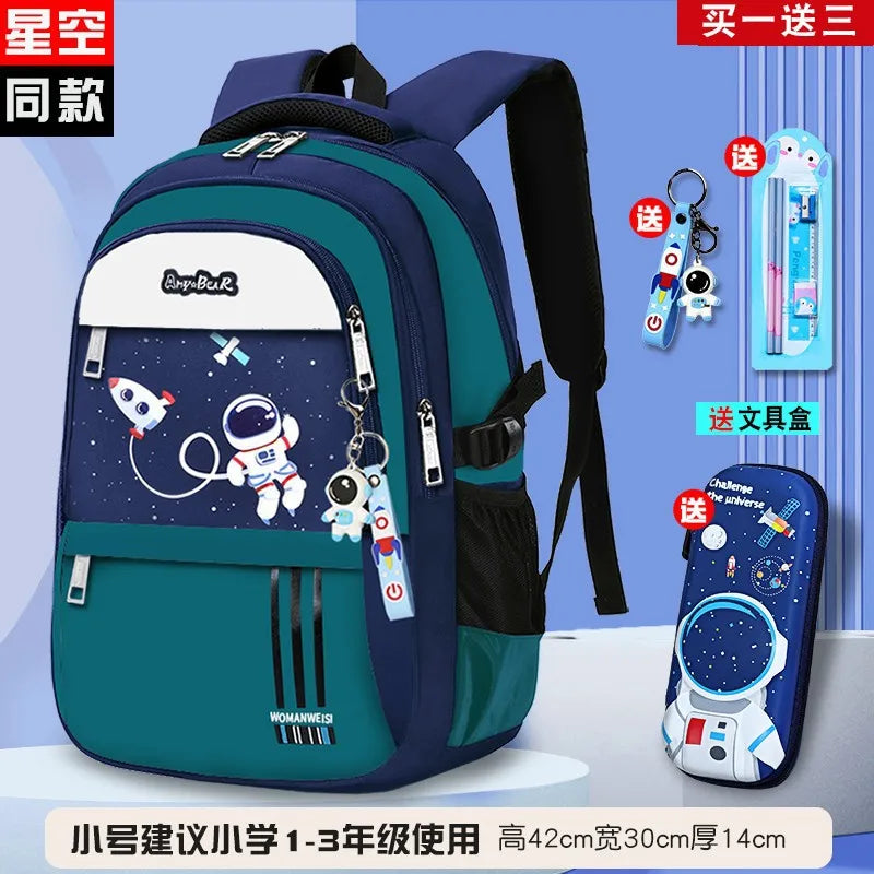 Kids Backpack Children School Bags for Boys Orthopedic School Backpack Waterproof Primary Schoolbag Book Bag