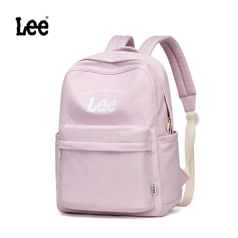 LEE Unisex Large Capacity Laptop School Bag for Women Man Leisure Oxford Waterproof Travel Backpack Candy Color Bookbag Trip