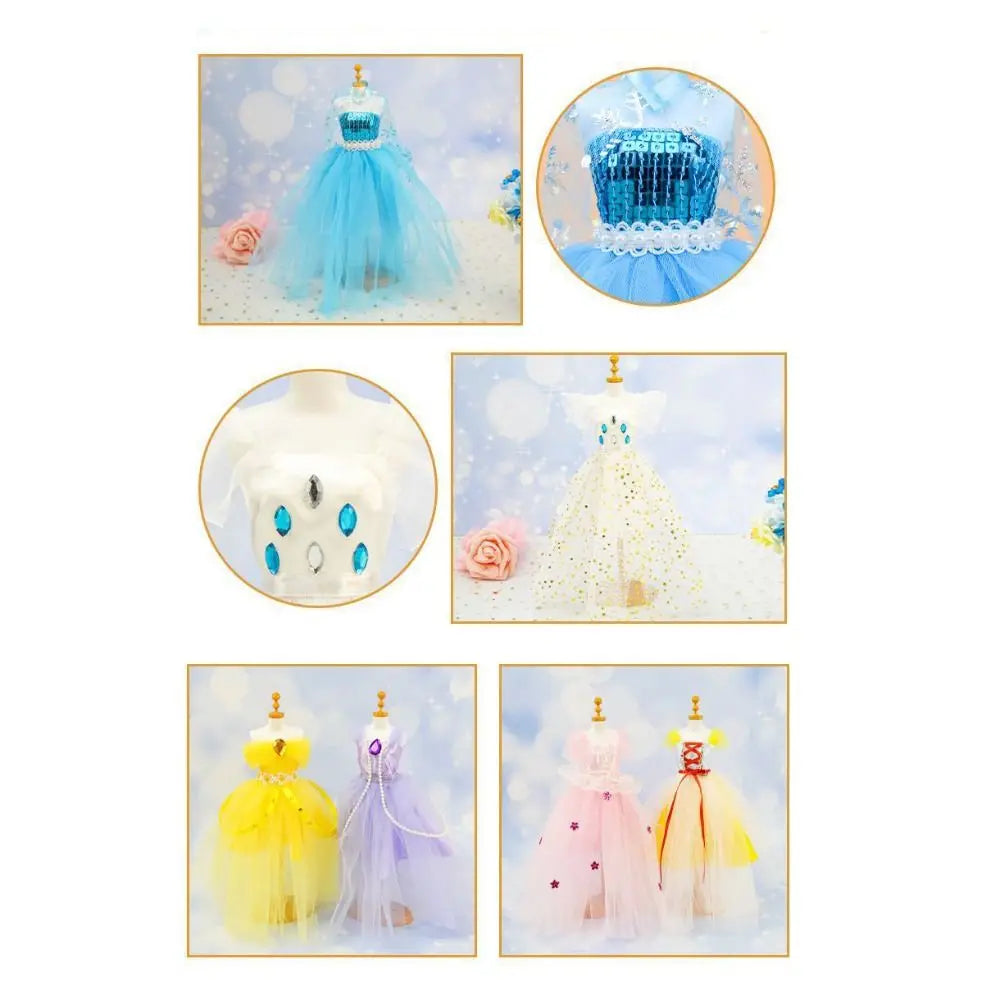 Intellectually Beneficial Clothing Design Handmade Material Bag Early Education Handcrafts Princess's Dress Material Set Cartoon