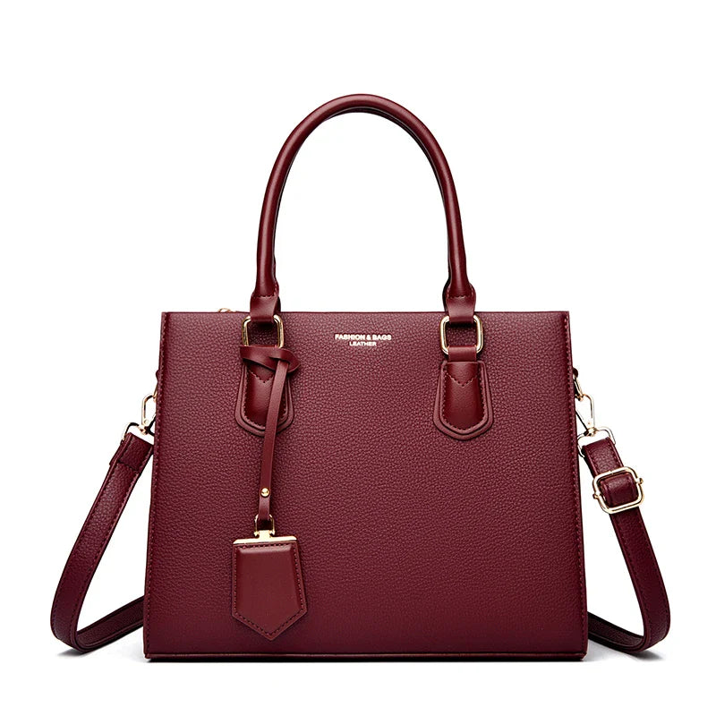 Luxury Women's Handbags 3 Layers Large Capacity Women  Shoulder Bags Top Quality PU Leather Commut Crossbody Bags  For Women Sac