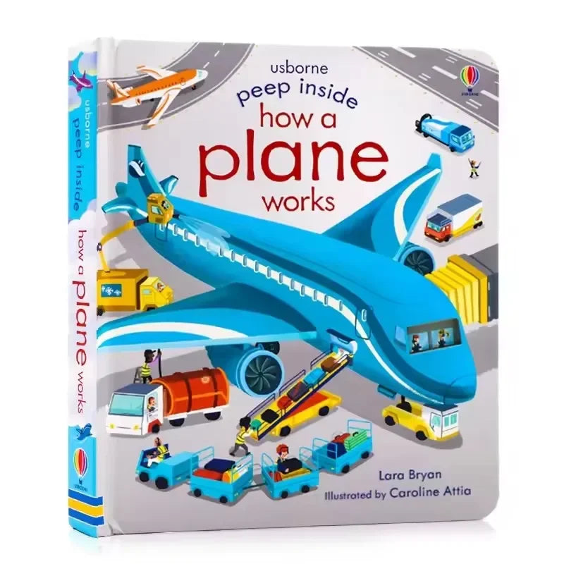 Usborne Peep Inside How Works Series Scientific Knowledge Learning Picture Book in English Daily Bedtime Reading Book