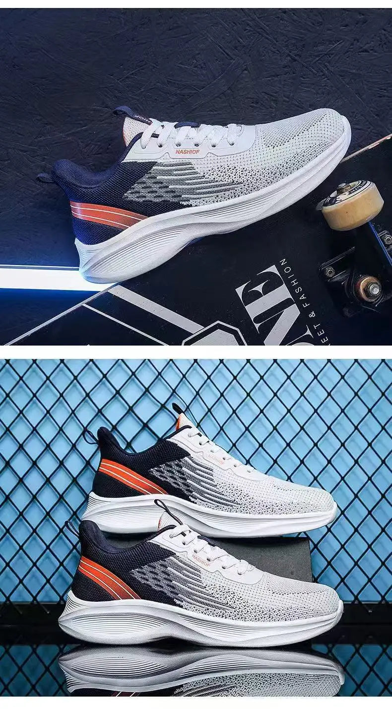 Men's Running Shoes 2025 Spring Lightweight Breathable Mesh Upgraded Version Soft Bottom Casual Sport Sneakers