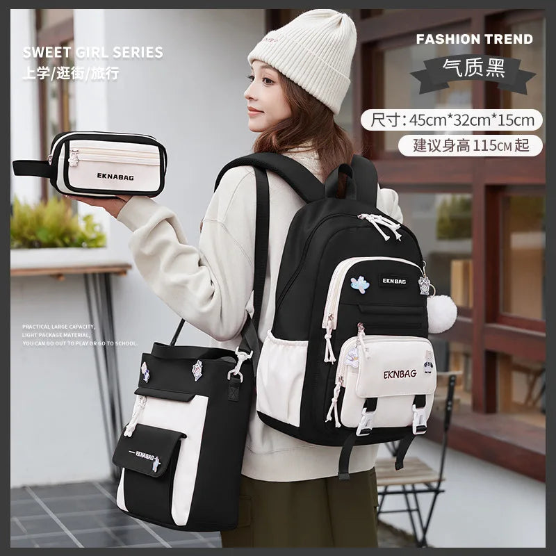 Child Girl Backpacks Primary Junior High School Bags for Girls Children Kids Bookbag Backpack New 2025 Back to School Girl Gift