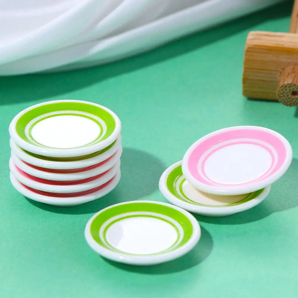 Accessorie Pretend Play  Dolls Accessories Miniature Kitchen Toys Photograph Props Doll house Dinner Plates Food Dishes