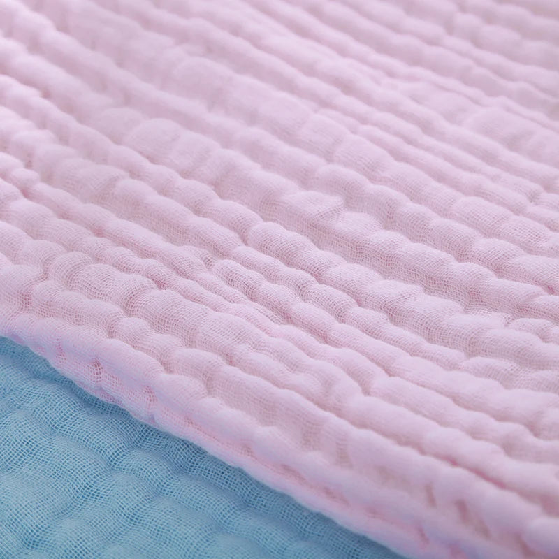Six Layers of Pure Cotton Gauze Solid Color Bath Towel Soft Skin Absorbent 85*85cm