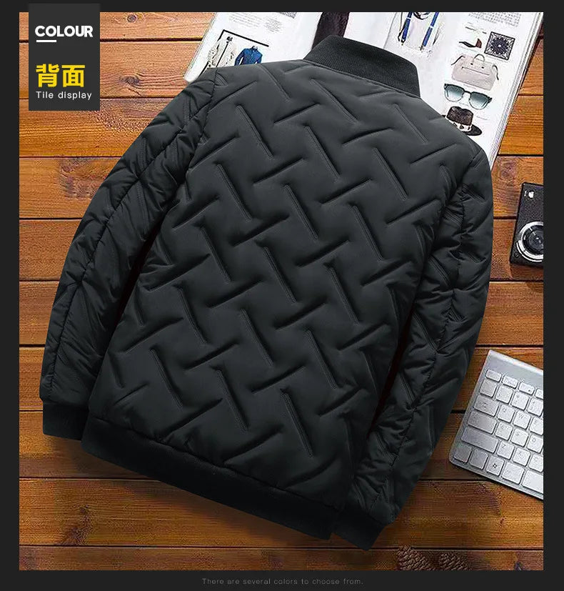 New 2026 Autumn Winter Jacket Men Cotton Padded Jacket Korean Streetwear Casual Jacket Men Fashion Clothing Male Warm Coats 5XL