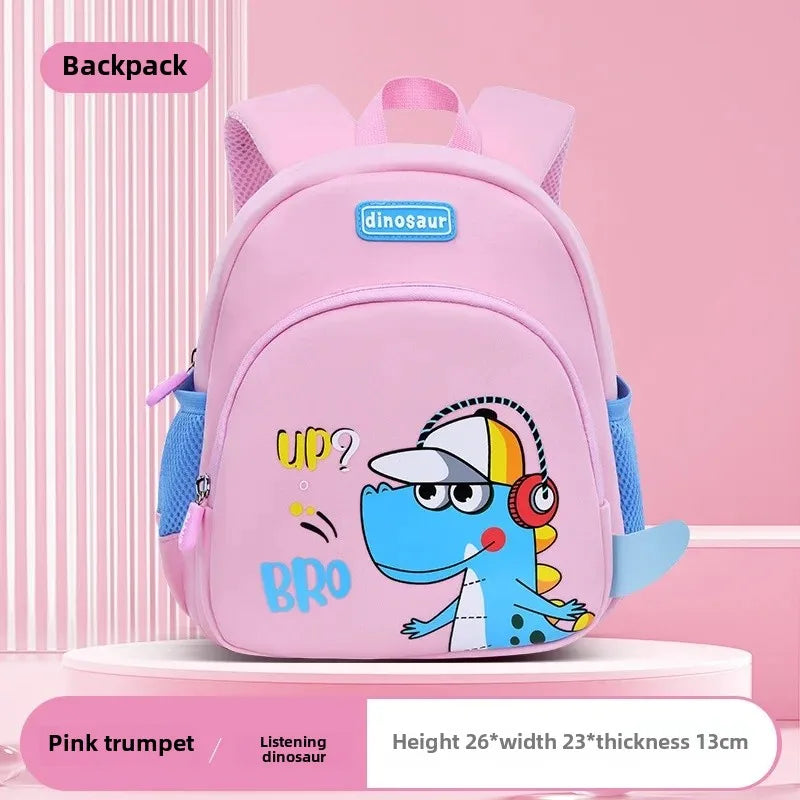 New Cartoon Dinosaur Kindergarten Backpack Spine Protection Lightweight School Bag for Primary School Children