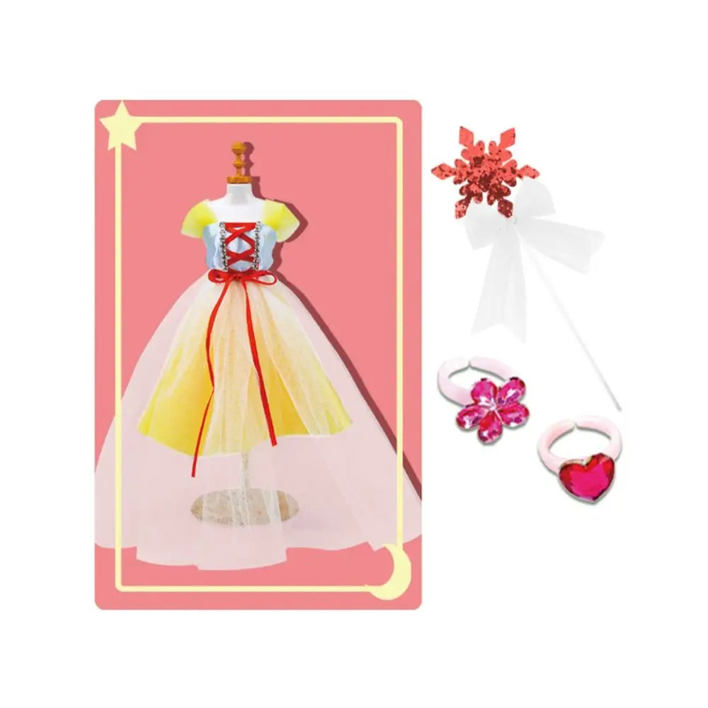 Intellectually Beneficial Clothing Design Handmade Material Bag Early Education Handcrafts Princess's Dress Material Set Cartoon