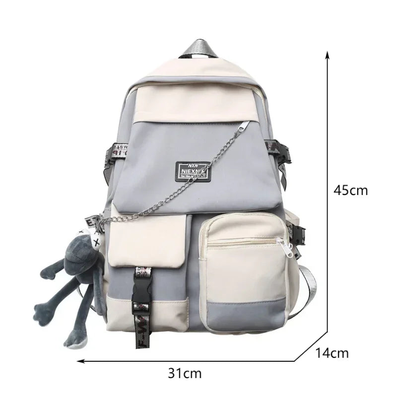 2025 Fashion Schoolbag Female Student Backpack Large Capacity Fashion Boy Backpack Computer Bag Femal School Backpack Travel Bag