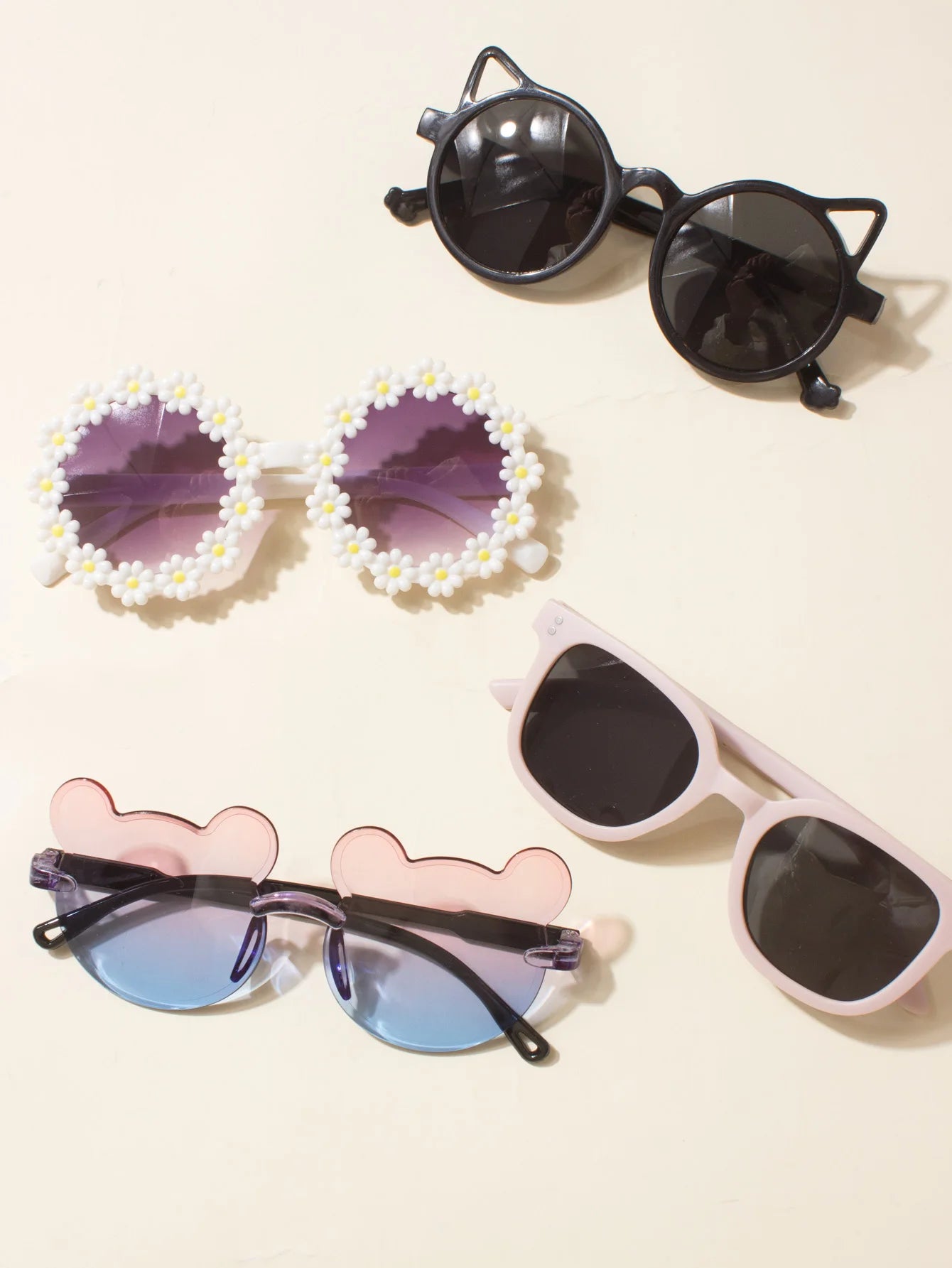 4PCS Baby Sunglasses,Baby Boy And Baby Girl Sunglasses,Cool,Cute,Baby Sunglasses Gift,Spring Accessories,Summer Accessories