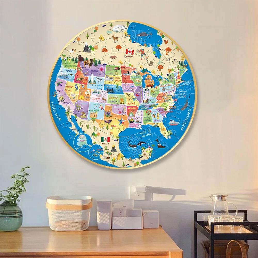 Fun Luminous Puzzles For Kids 70 Piece Creative Floor Puzzles Early Educational Learning Toy For Above 3 Years Kids Boys Girls