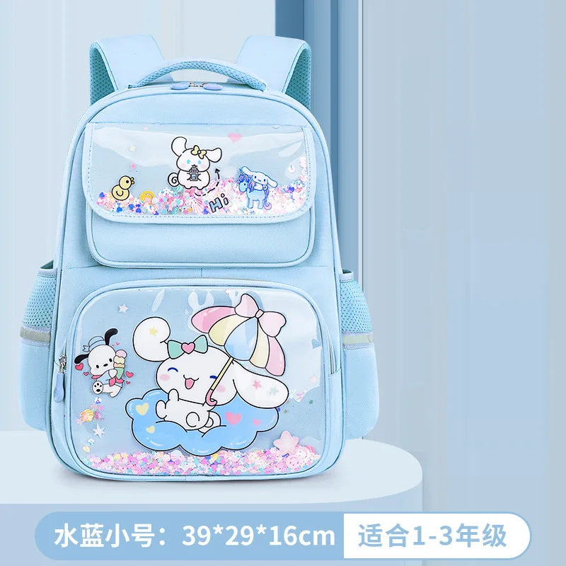 Pupil Schoolbag Backpack Lightweight Student Large Capacity Children's Cartoon Bags Cinnamoroll Sanrio Kuromi My Melody Child