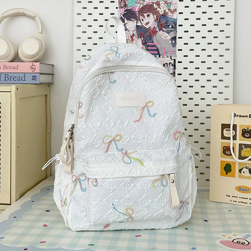 2025 Minimalist College Backpack - Large Capacity Laptop Bag, Waterproof Nylon School Bag with Padded Straps for Teens Ages