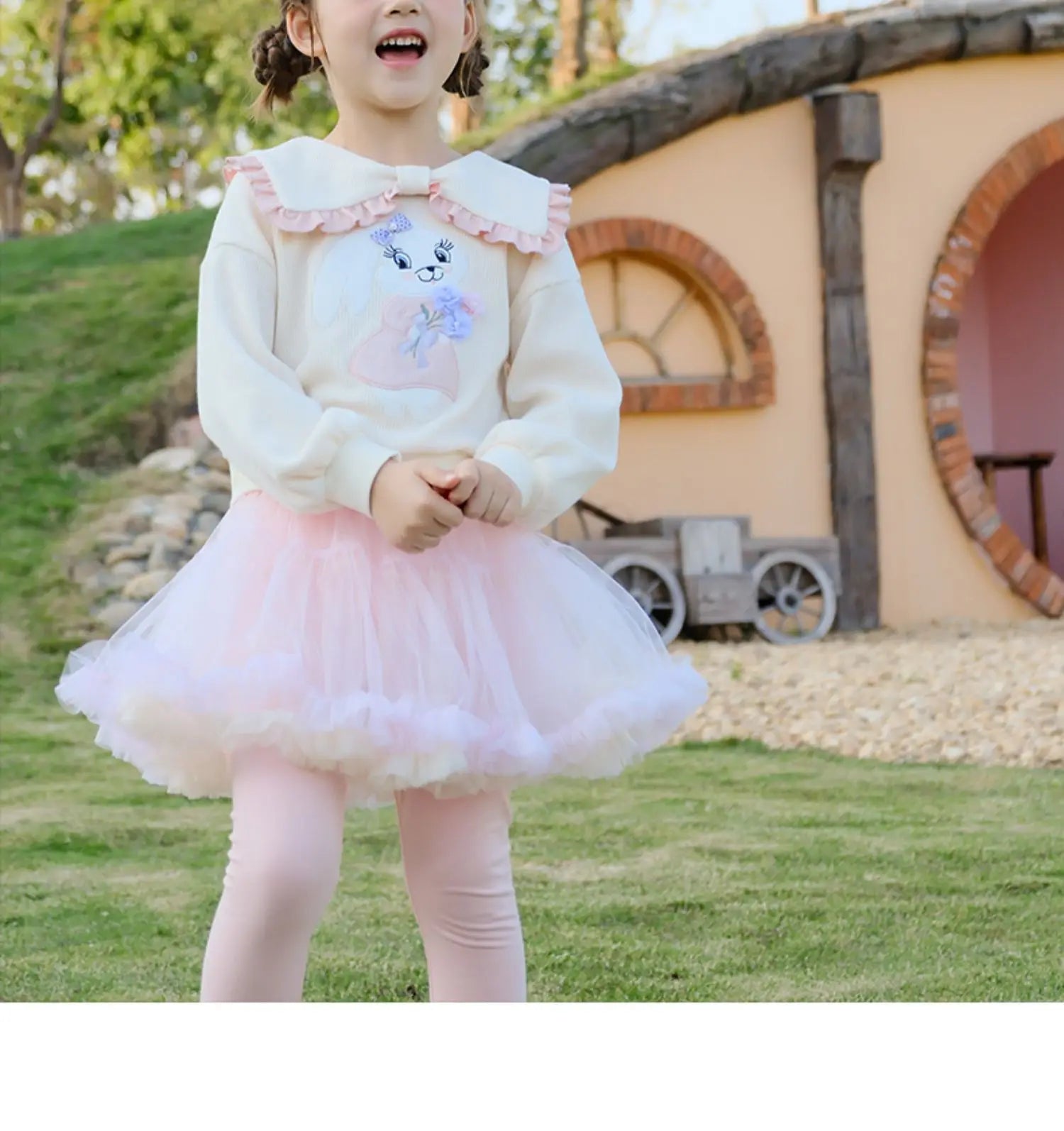 Kuromi Melody Anime Girl Leggings Sanrio Spring Autumn New Kawaii Cartoon Kid Outer Mesh Skirt Skin Friendly Comfort Casual Soft