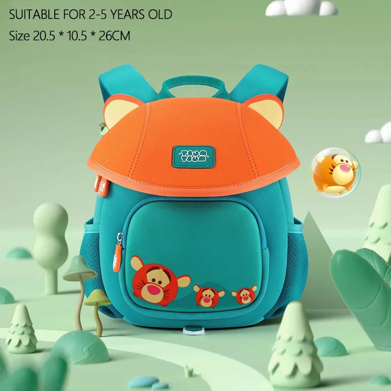 Disney TSUM TSUM Kindergarten Baby Schoolbag Children Girl Boy Cute Mushroom Shaped Backpacks Cartoon Mary Cat Princess Elsa