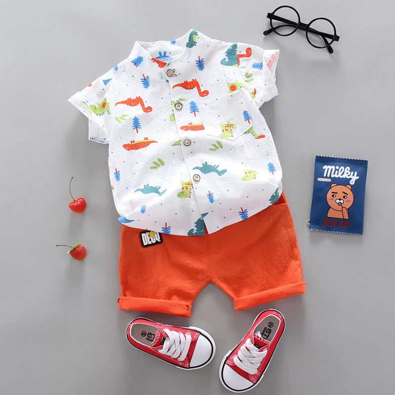 Baby Boy's Suit Set Top Shorts 2PCS Baby Clothing Set For Boys Infant Suits Kids Clothes