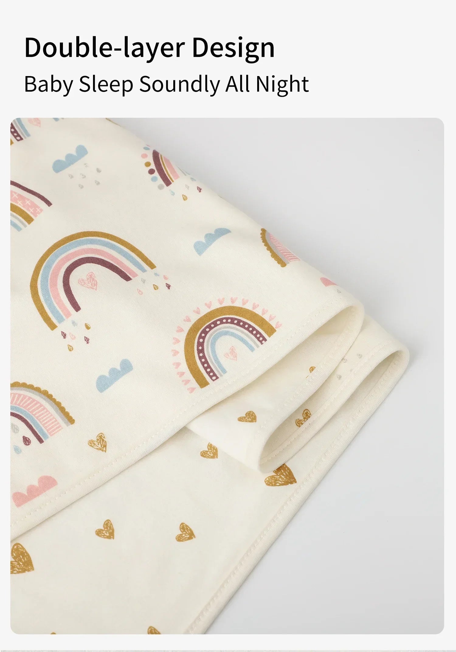 Infant knit Swaddling Quilt 2-layer Baby Blanket Skin-friendly Child Soft Cover 100% Cotton Kids Nap Blanket Breathable 1-3Y