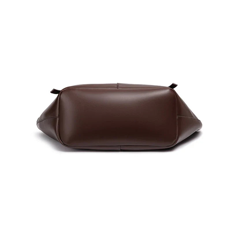 Brand Wing Shaped Handbag Luxury Gold Lock Buckle Design Tote Bag Women Large Capacity Shopping Bag Elegant Commute Underarm Bag