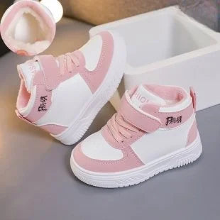 Children Winter Ankle Snow Boots Classics Casual Shoes For Boys Girls Non-slip Thicken Fleece Warm Outdoor Shoes Fashion Sneaker