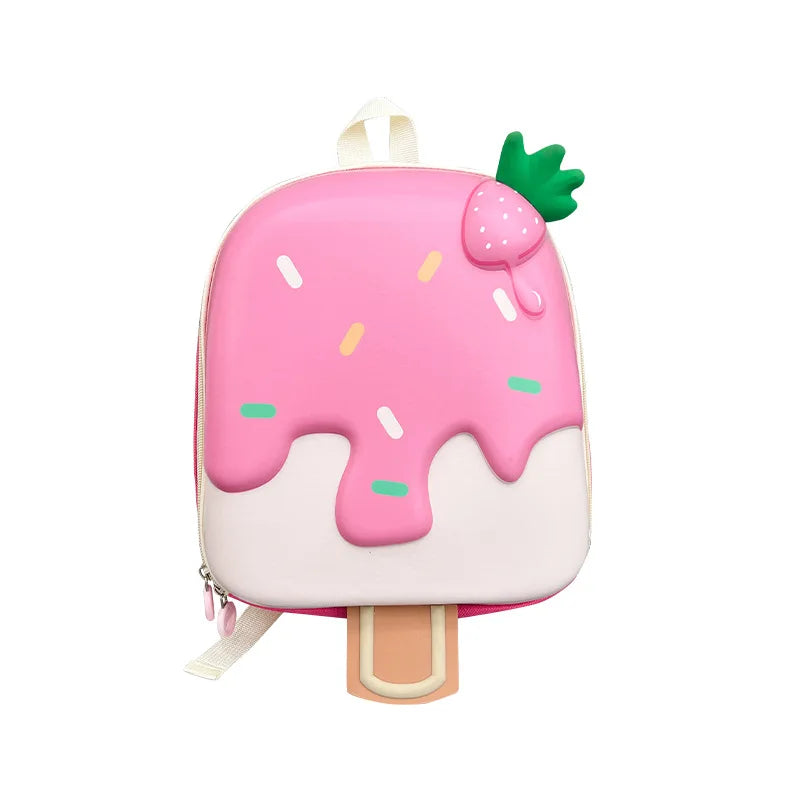 Korean Style Ice Cream Shaped Children's Backpack for Kindergarten Schoolbag Cute Bag for 3-5 Years Old Boys And Girls