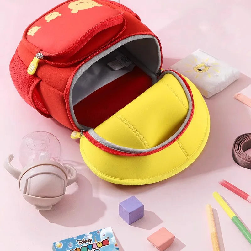 Disney TSUM TSUM Kindergarten Baby Schoolbag Children Girl Boy Cute Mushroom Shaped Backpacks Cartoon Mary Cat Princess Elsa