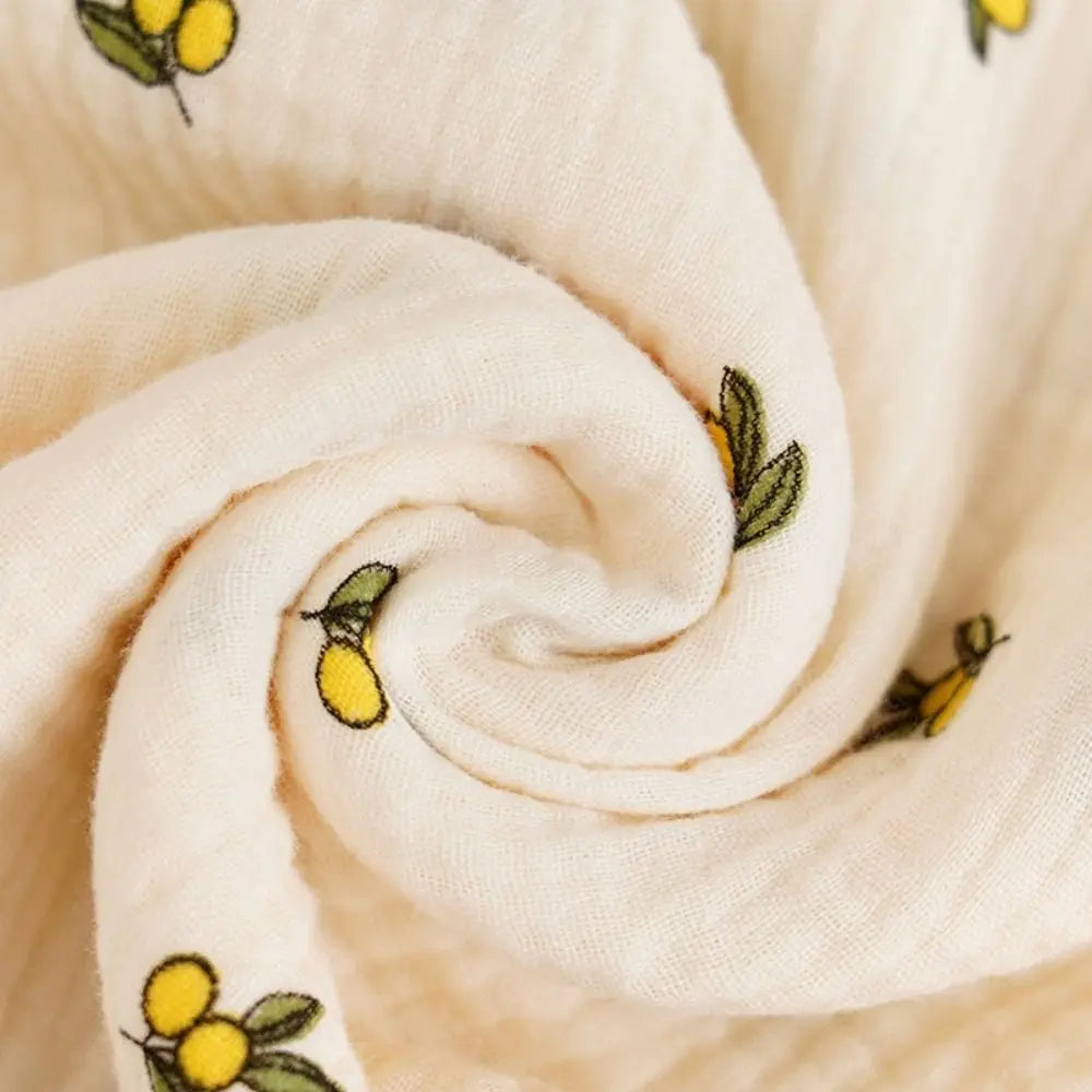 Cotton Baby Blanket Soft Breathable Cover Blanket for Infant Skin-friendly Bear Printed Nap Sleeping Rug Dormitory