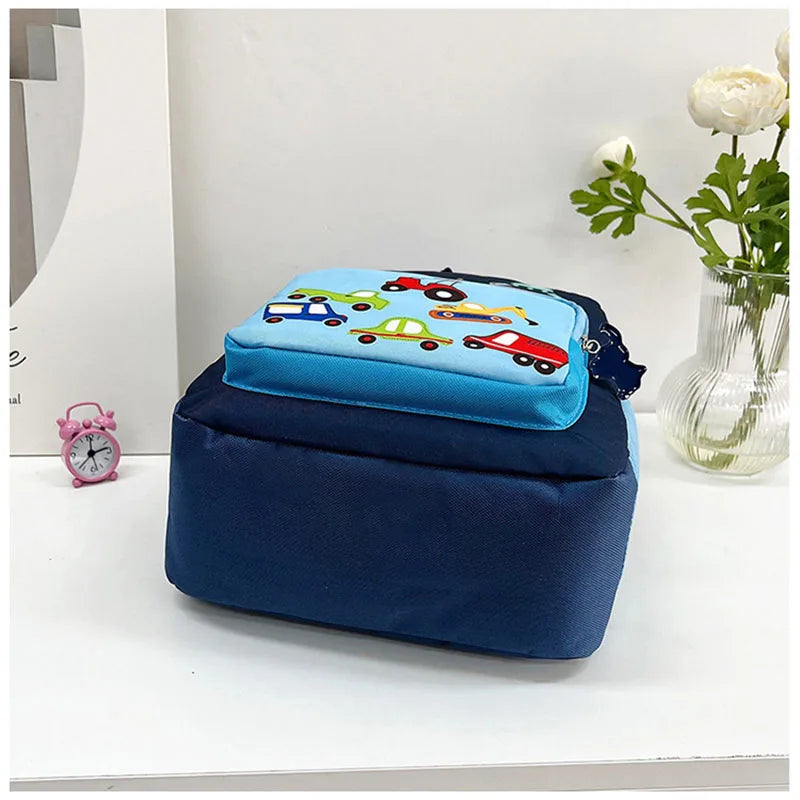 MILANCEL New Children Boys Cartoon Bag Kids Cute Kindergarten Car Backpack Girls 2 Colors Shoulders Bag