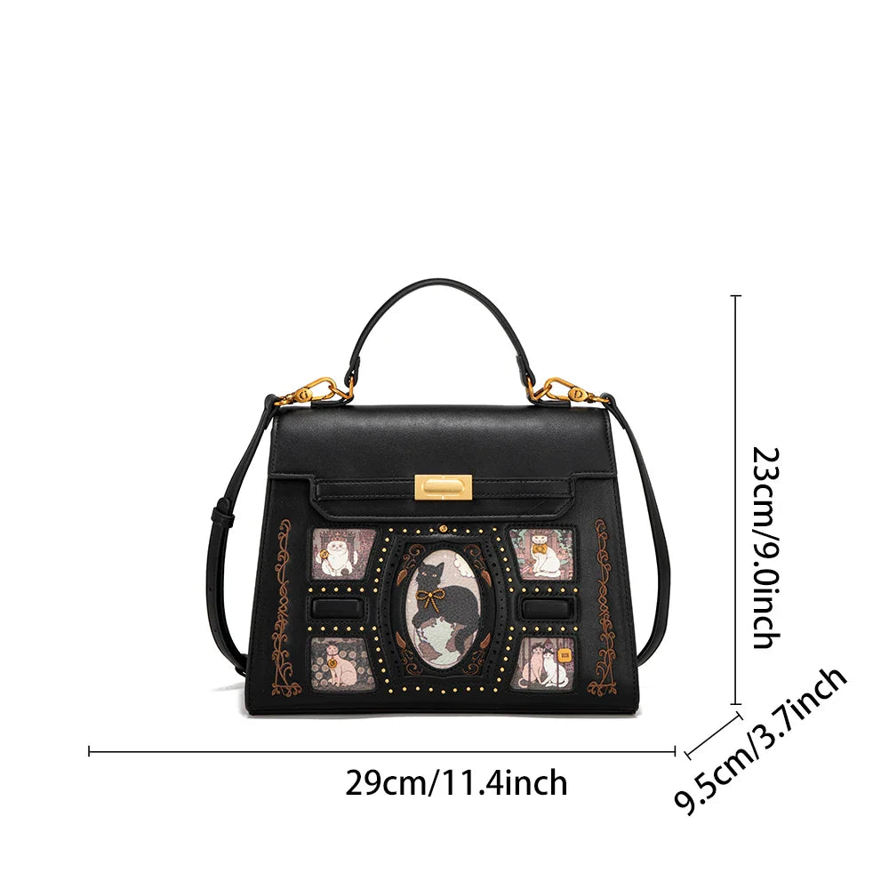 Ladies' handbag - 2026 new style fashionable cartoon fairy cat crossbody bag for large tote. A perfect accessory for daily use t