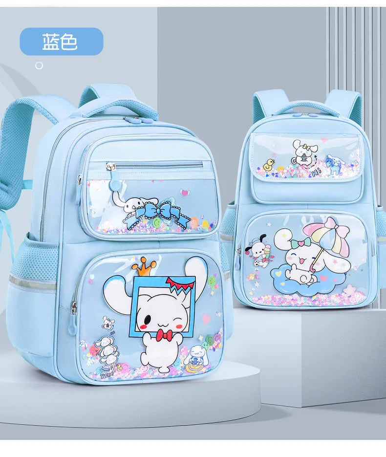 Pupil Schoolbag Backpack Lightweight Student Large Capacity Children's Cartoon Bags Cinnamoroll Sanrio Kuromi My Melody Child
