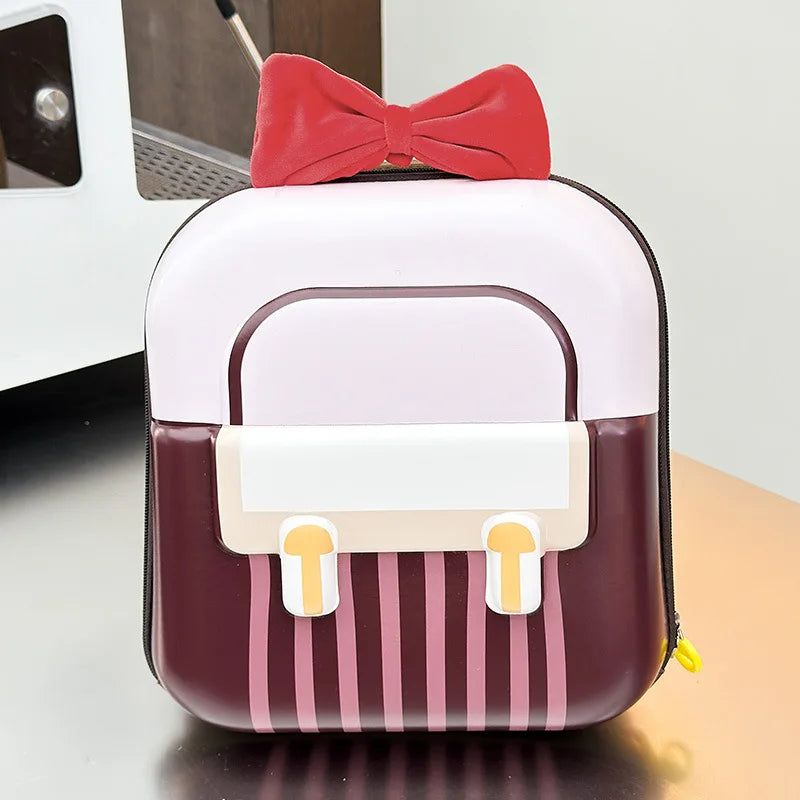 Kindergarten Small Schoolbag Sweet Bow Lightweight Boys And Girls Eggshell Shoulder Bag New Children Fashion Backpacks