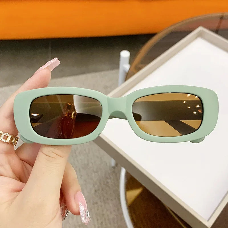 New Trend Children's Fashion Sunglasses Travel Summer Beach Outdoor UV400 Shades Retro Baby Girl Boy Small Rectangular Eyewear