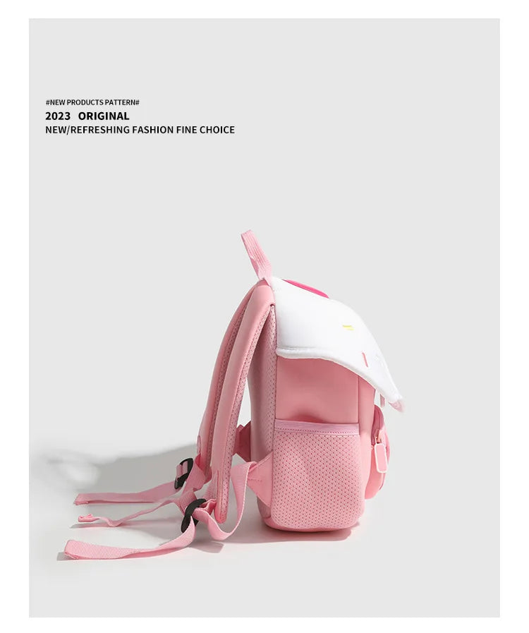 2024 New Korean Version Ice cream Shape Children's Backpack Kindergarten Schoolbag 3-5 Years Old Boys Girls Cute Children Bag
