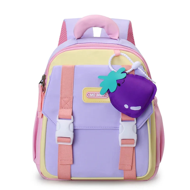 2025 New Nylon Children's Wear resistant Ultra Light Backpack Fruit 3D 3-6 Year Old Kindergarten Baby Cute Backpack