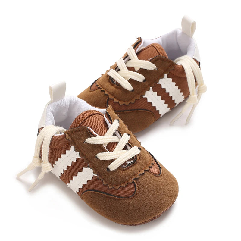 Hot Selling Baby Casual Sports Shoes Spring and Autumn Girls and Boys High Quality PVC Sole Anti Slip Prewalker Shoes