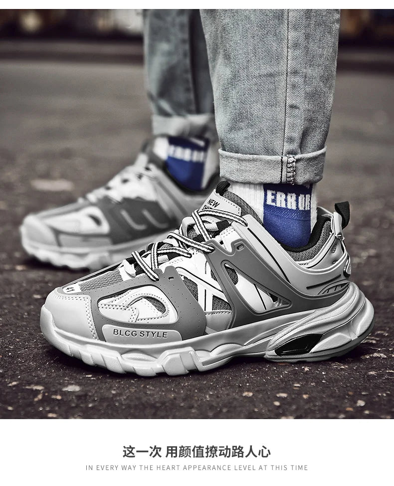 Women's Luxary Chunky Sneakers 2025 Mesh Breathable Shoes for Men Sports Running Casual Ladies Fitness Vulcanize Shoes