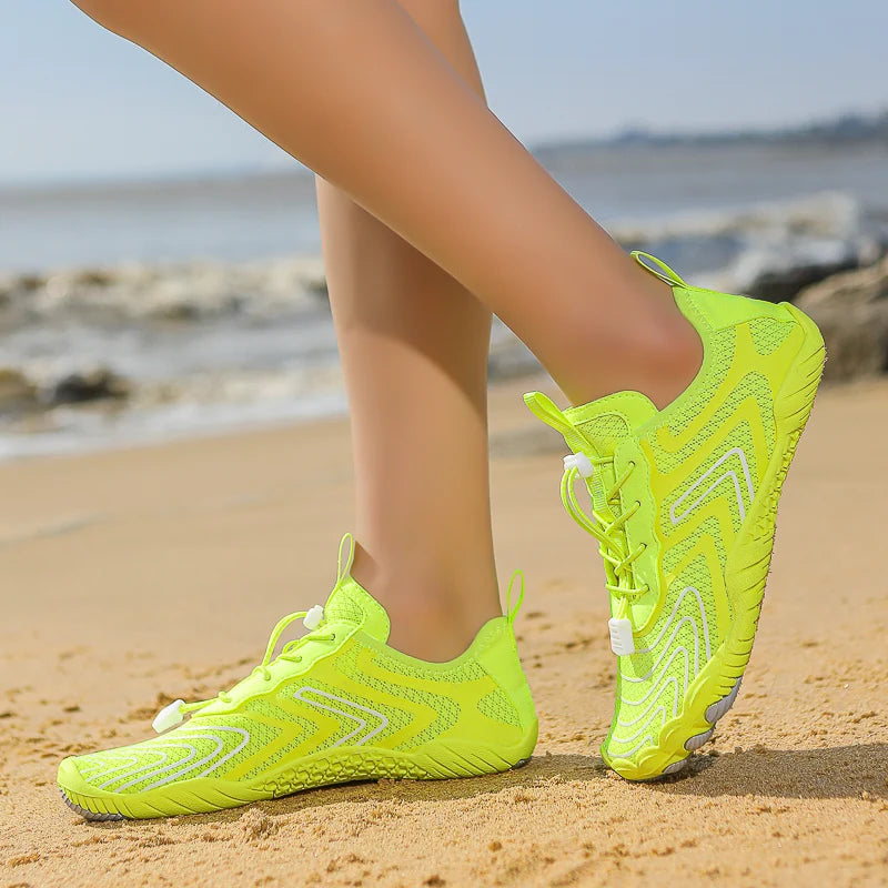 Sports Water Shoes Are Casual, Breathable, Lightweight, Quick-Drying, Barefoot, Suitable for Beach Vacation, Surfing, Swimming, Fishing, Diving, Fitness Training, Outdoor River Tracking, Adjustable Fit