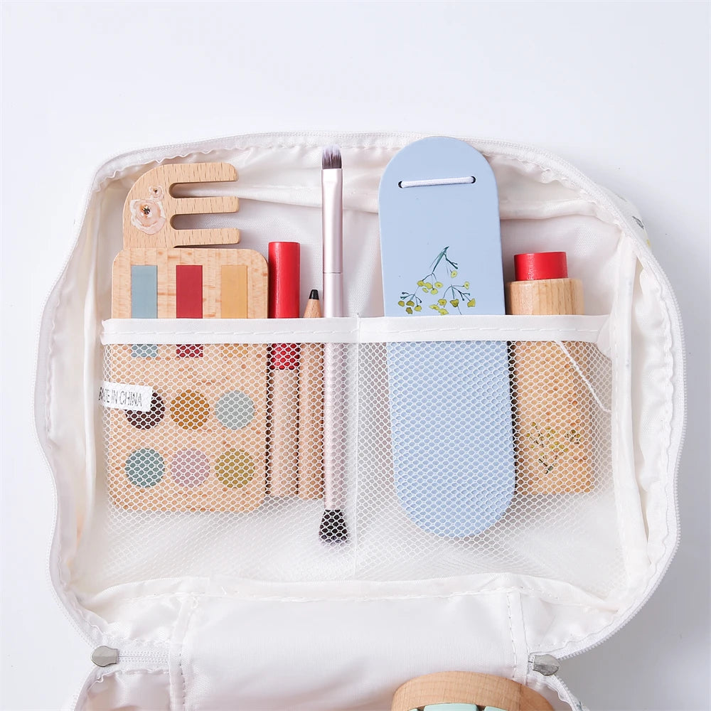 Silicone Baby Makeup Toys Set Simulation Pretend Cosmetics Toys Girls Playing House Game Children Early Education Montessori Toy
