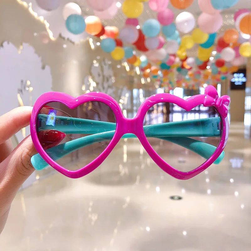 Fashion Children's Sunglasses Baby Anti-Radiation Sun Glasses Girl Boy Cute Cartoon Bear Anti-Glare Sunglasses Stylish Goggles