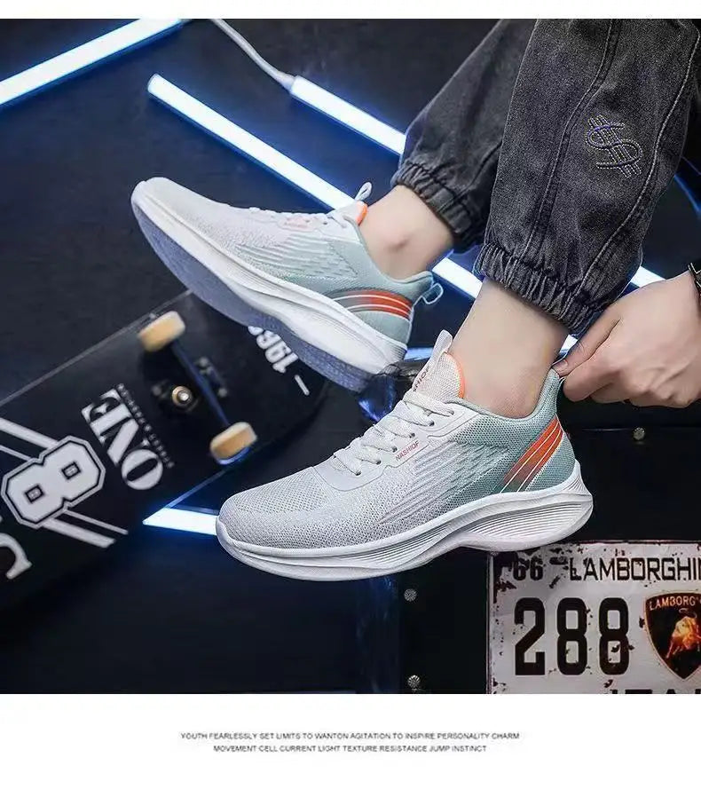 Men's Running Shoes 2025 Spring Lightweight Breathable Mesh Upgraded Version Soft Bottom Casual Sport Sneakers