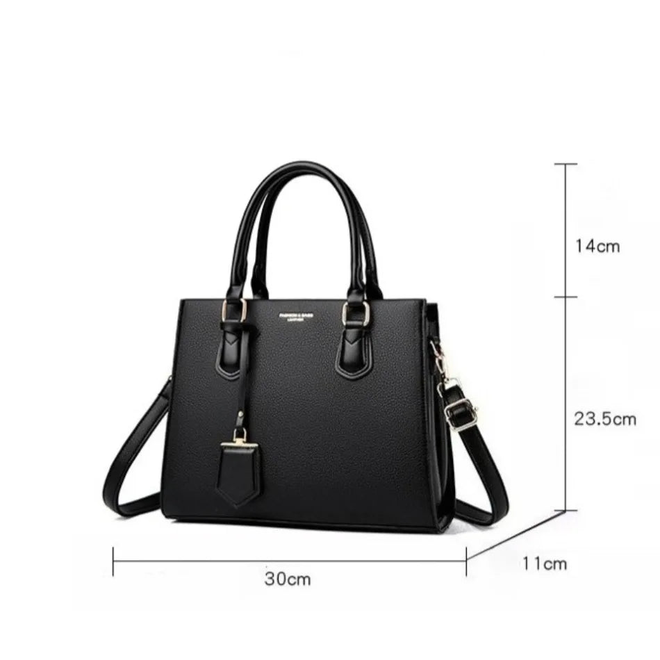Luxury Women's Handbags 3 Layers Large Capacity Women  Shoulder Bags Top Quality PU Leather Commut Crossbody Bags  For Women Sac