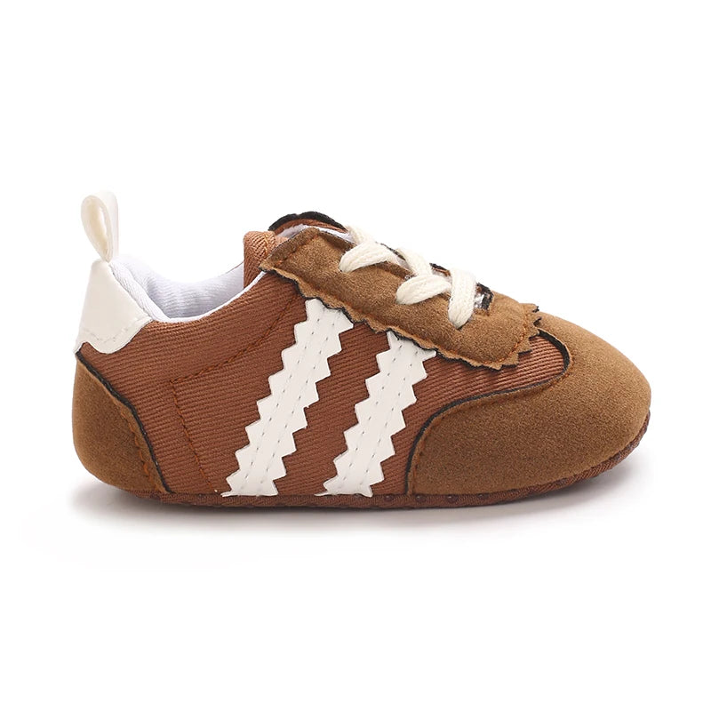Hot Selling Baby Casual Sports Shoes Spring and Autumn Girls and Boys High Quality PVC Sole Anti Slip Prewalker Shoes