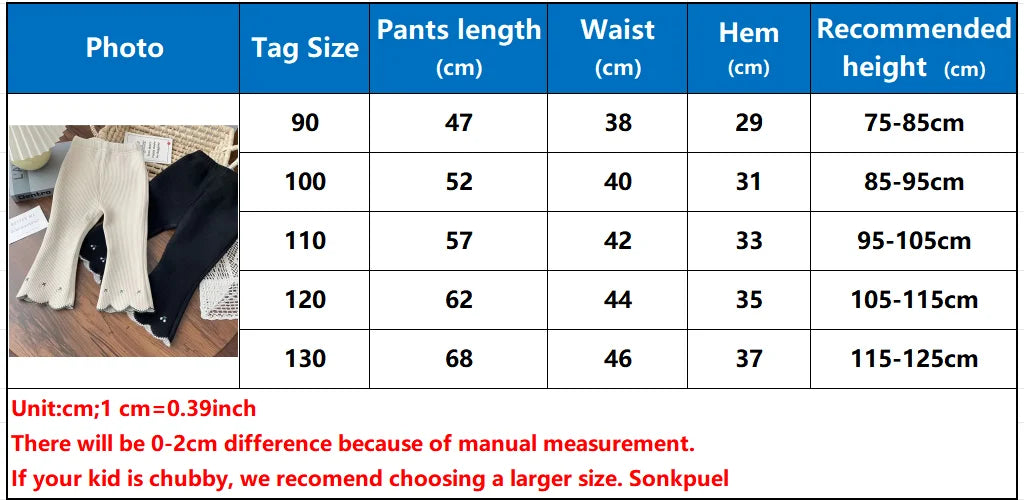 Kids Pants & Capris Girls' Winter Flare Pants Thermal Bell Bottoms Cozy Kids Trousers for Toddlers Kids Clothes