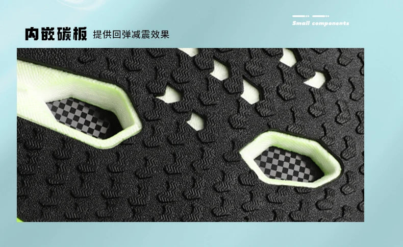 Men Running Shoes Carbon Plate Speciality Marathon Sports Breathable Lightweight Women's Comfortable Nonskid Leisure Sneakers