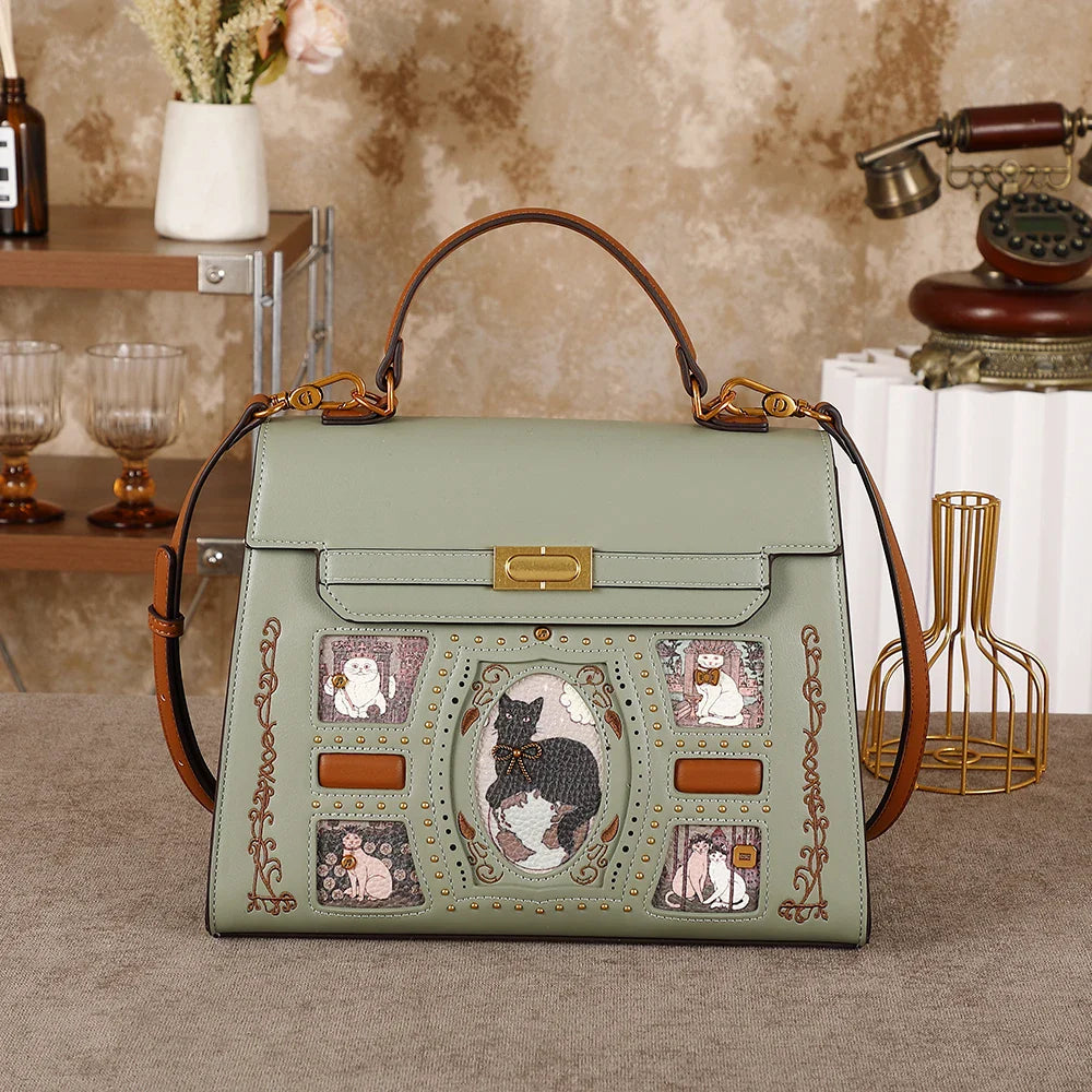Ladies' handbag - 2026 new style fashionable cartoon fairy cat crossbody bag for large tote. A perfect accessory for daily use t