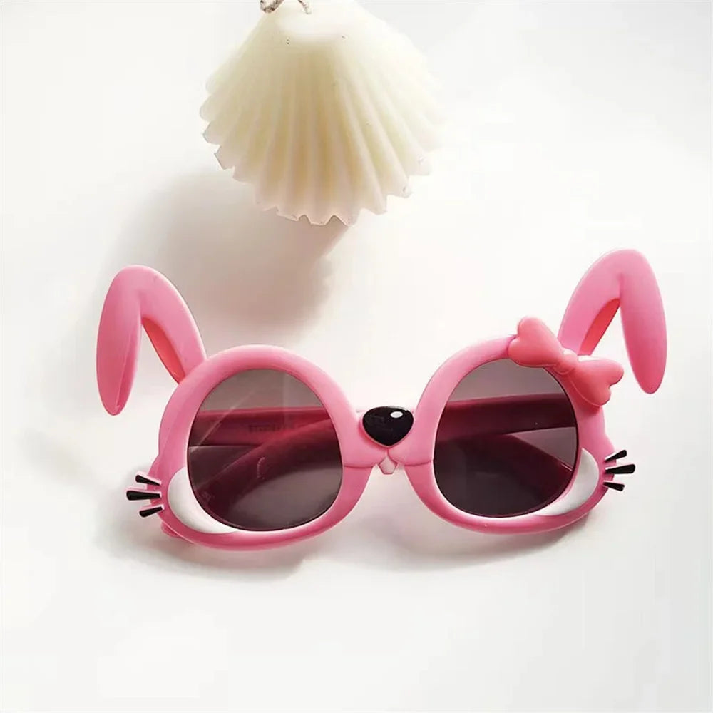 Kids Cute Rabbit Sunglasses Children Cartoon Bunny Sun Glasses Baby Photography Glasses Props Girls Kawaii Outdoor Party Eyewear