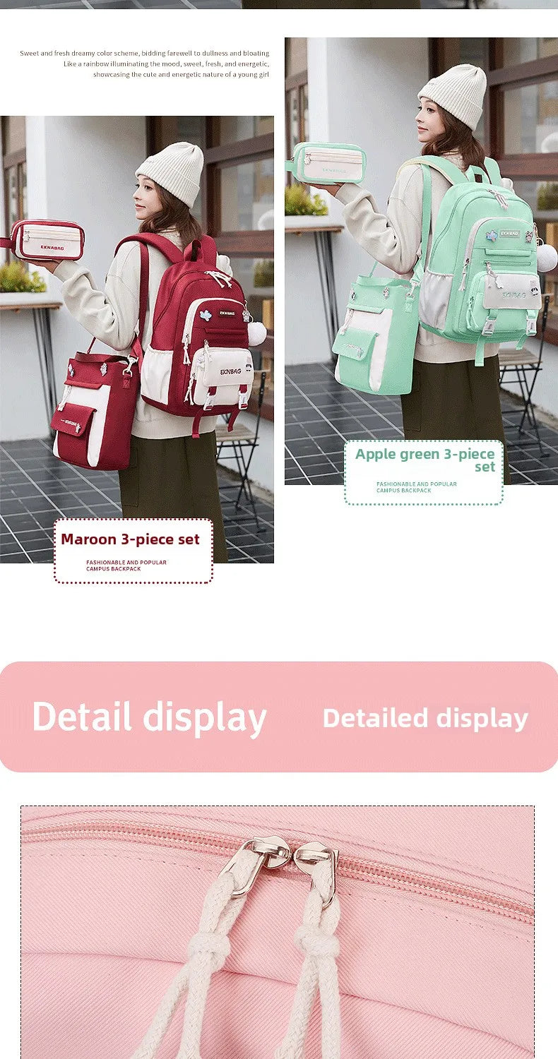 Child Girl Backpacks Primary Junior High School Bags for Girls Children Kids Bookbag Backpack New 2025 Back to School Girl Gift